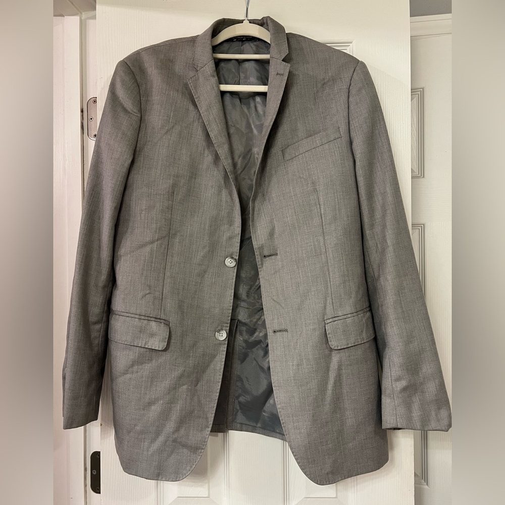 Men's Perry Ellis Slim Fit Gray Blazer